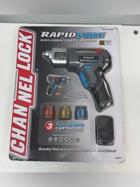Channel Lock Rapid Fire 3.6V Cordless Power Screwdriver - New in Box